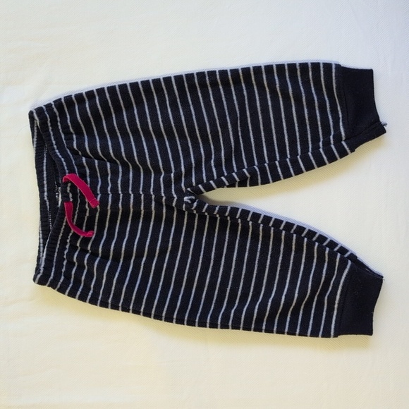 child of mine by carter's striped fleece sweat set 6-9 months baby boy - Picture 7 of 10